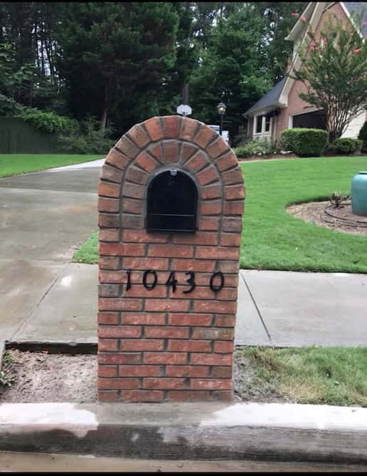 brick mailbox cost atlanta